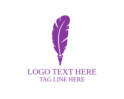 Modern Education Feather Pen Logo