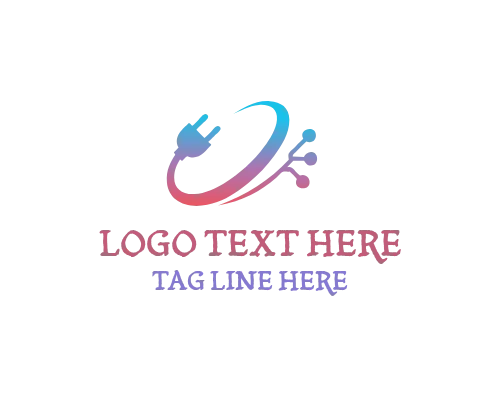 Modern Electrical Wiring Logo for Electricians and Power Services