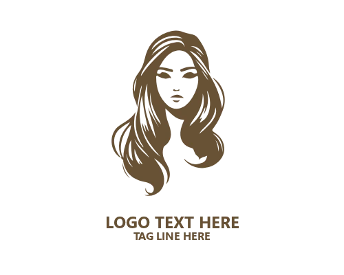  Modern Elegance Women Hair Logo