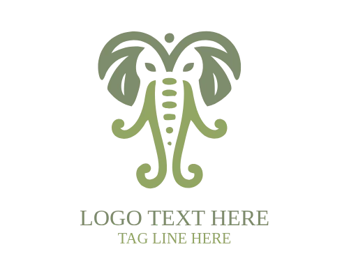 Modern Elephant Mascot Logo