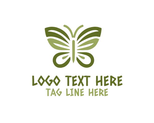 Modern Emblem Butterfly Logo