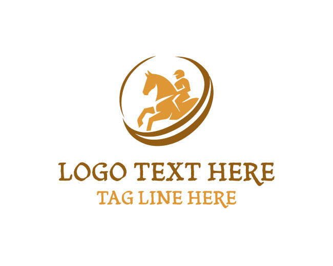Modern Equestrian Rider Logo