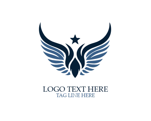  Modern Fantasy Wings Logo