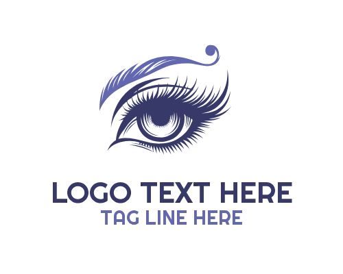Modern Fem Eye Lashes Logo