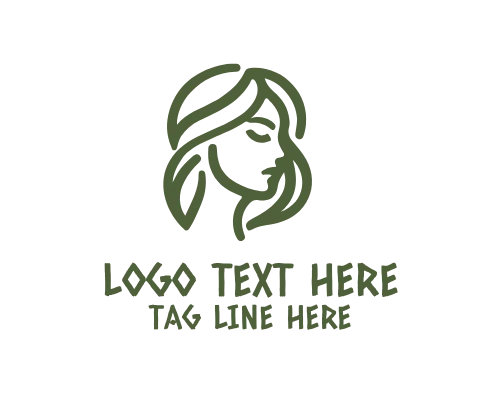 Modern Feminine Face Logo