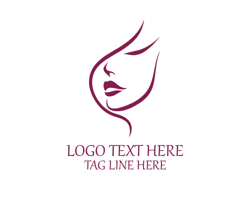 Modern Feminine Face Logo