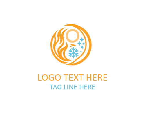 Modern Fire and Ice Crest Logo for Strong Branding and Heritage Identity