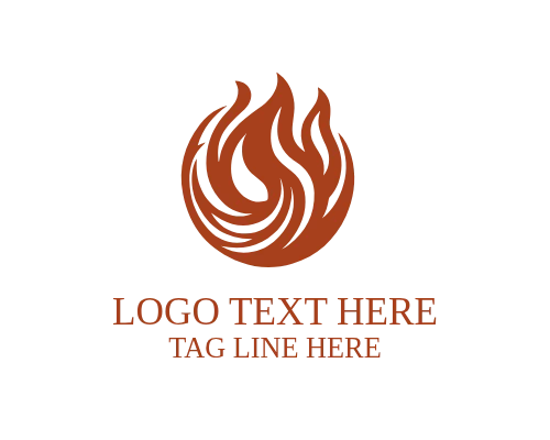 Modern Fire Flame Logo Design