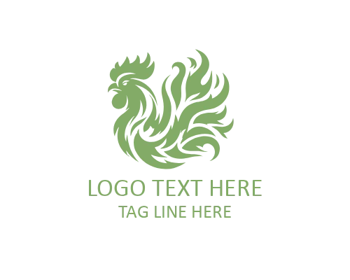 Modern Fire Rooster Logo for Contemporary and Tech Brands