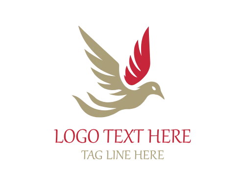 Modern Flame Bird Badge Logo for Strong Brand Identity