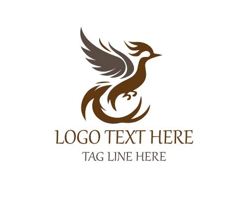 Modern Flame Bird Crest Logo for Strong Branding and Identity