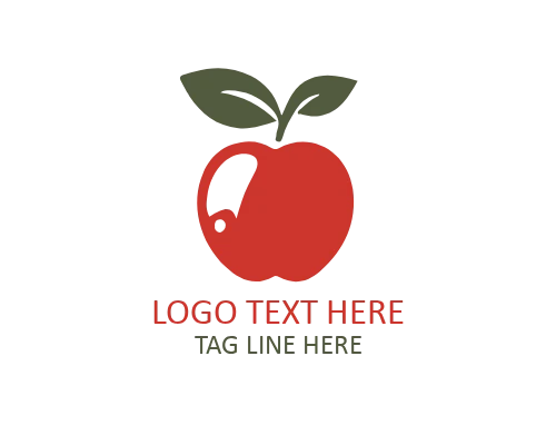 Modern Flat Apple Logo