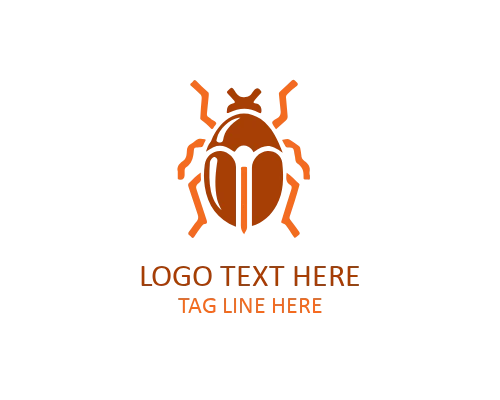 Modern Flat Bug Logo