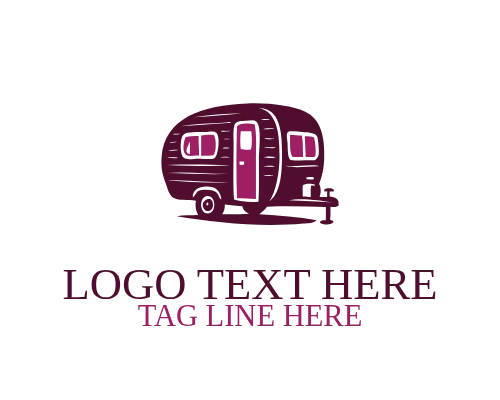 Modern Flat Caravan Logo