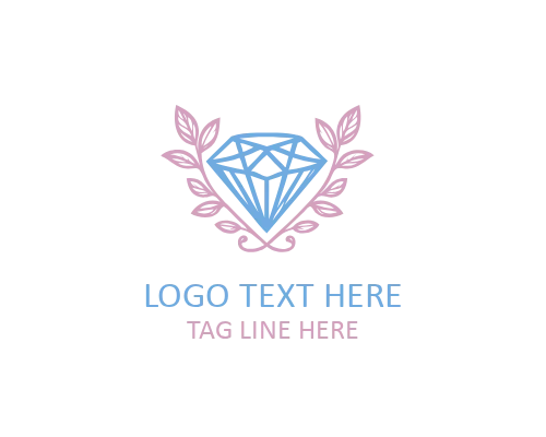Modern Flat Diamond Logo for Premium Branding and Digital Identity