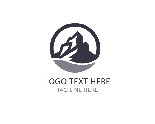 Modern Flat Stone Logo for Construction and Architecture Brands