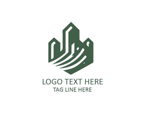 Modern Flat Stone Logo Inspired by Geology for Construction Brands