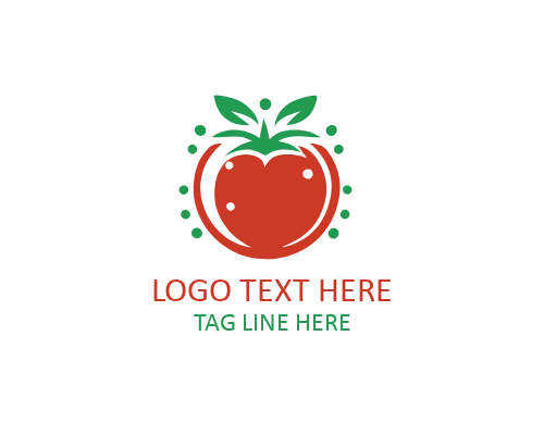  Modern Flat Tomato Logo,  Food Brands