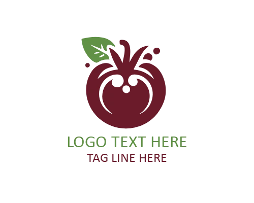 Modern Flat Tomato Logo for Digital and Food Brands
