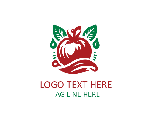 Modern Flat Tomato Logo for Digital and Food Brands