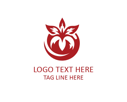 Modern Flat Tomato Logo for Digital and Food Brands