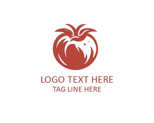 Modern Flat Tomato Logo for Digital and Food Brands