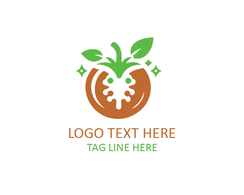  Modern Flat Tomato Logo for Digital and Food Brands