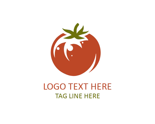 Modern Flat Tomato Logo for Digital and Food Brands