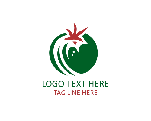 Modern Flat Tomato Logo for Digital and Food Brands