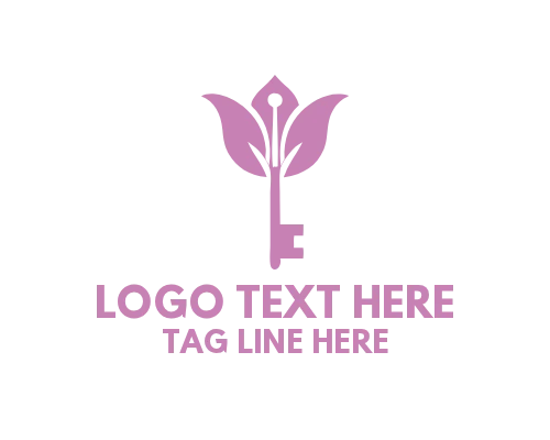 Modern Flat Tulip Logo