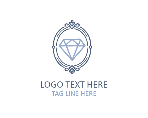 Modern Floral Diamond Logo for Beauty and Lifestyle Branding