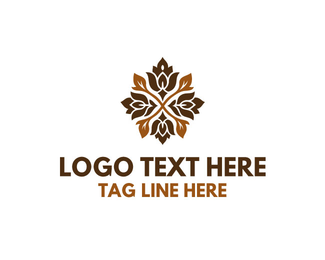  Modern Floral Serenity Logo