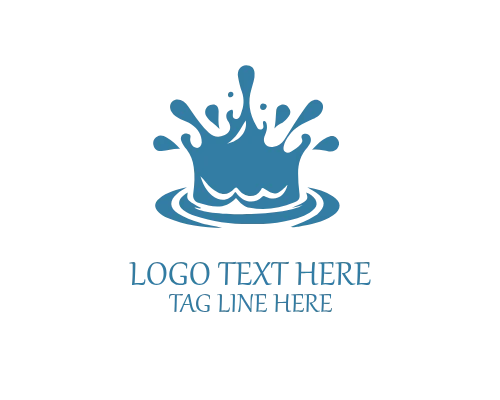 Modern Fluid Splash Logo for Digital Aqua Brands