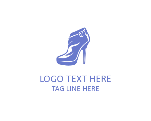 Modern Footwear Heels Brand Symbol
