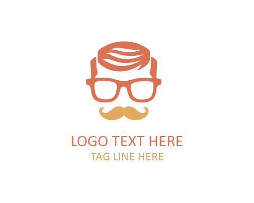 Modern Geek Boy Logo