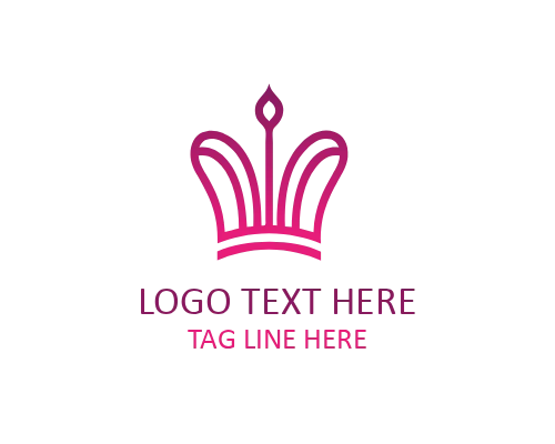 Modern Geometric Crown Logo for Tech and Startup Brands