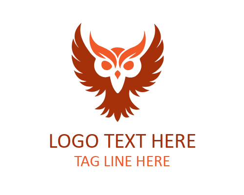 Modern Geometric Owl Logo