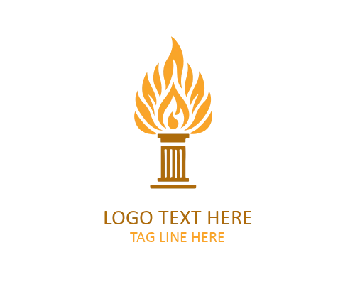  Modern Geometric Pillar Logo for Creative Brands