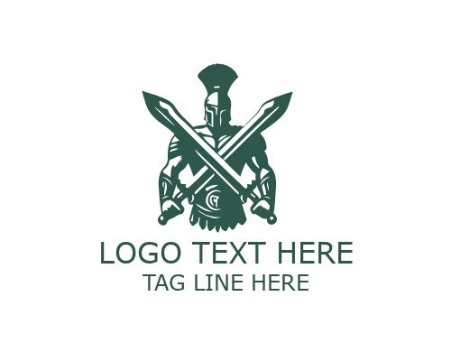 Modern Gladiator Helmet Logo for Sports, Gaming, and Warrior Branding