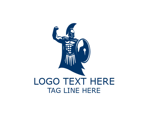 Modern Gladiator Mask Logo for Sports and Gaming Branding