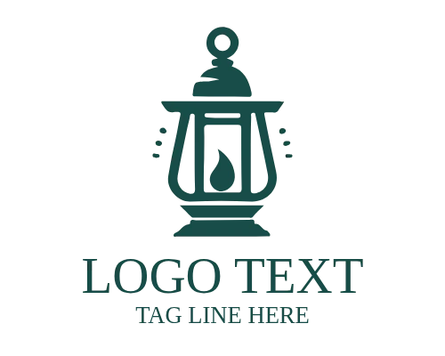Modern Glow Lantern Logo