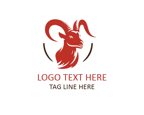 Modern Goat Icon Logo