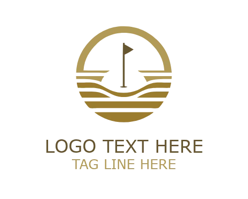 Modern Golf Icon Logo for Sports Branding