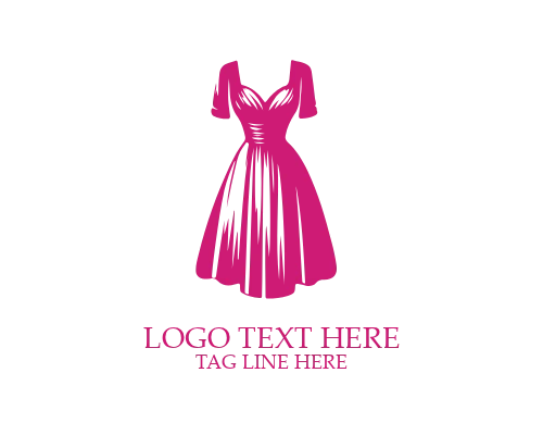 Modern Gown Dress Logo