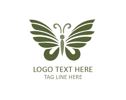 Modern Gradient Butterfly Logo