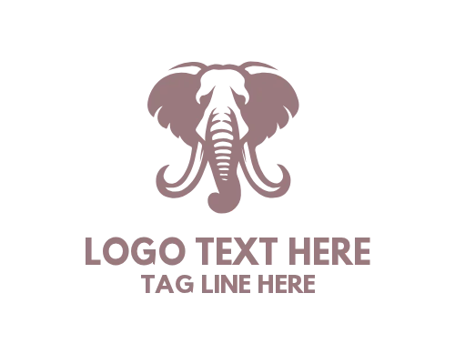 Modern Gradient Mammoth Logo