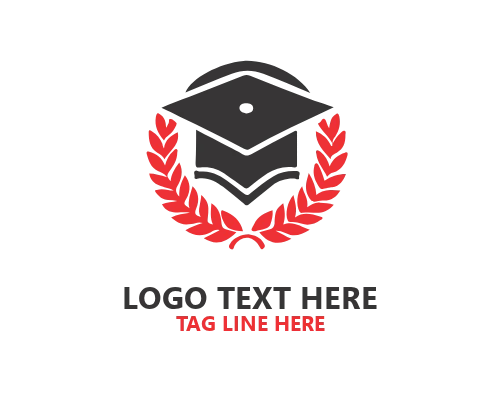 Modern Graduation Cap Logo