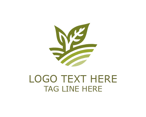  Modern Grass Sweep Logo