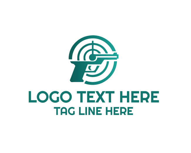 Modern Gun Monogram Logo