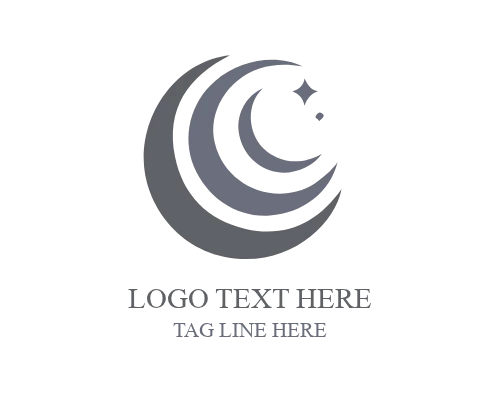 Modern Half Moon Logo for Contemporary Brands